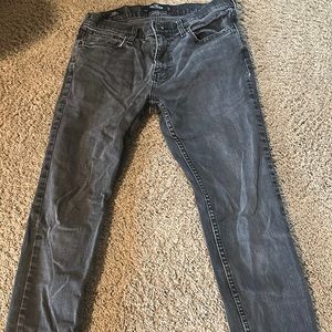 hollister skinny black wash size 32/32